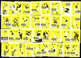 Matchbox Labels - SPORTS - 36 Different Labels. Olympic Sports. - Boites D'allumettes - Etiquettes