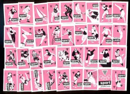 Matchbox Labels - SPORTS - 36 Different Labels. Olympic Sports. - Boites D'allumettes - Etiquettes