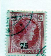 B - 1927 Lussemburgo - Granduchessa Carlotta - Soprastampato - Usati