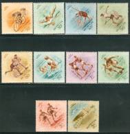 HUNGARY-1953. AIR - Sport - People´s Stadium/Wrestling,Box,Soccer,Swimming Cpl.Set MNH!! Mi 1320-1329 - Nuevos