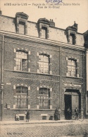 ( CPA 62 )  AIRE-SUR-LA-LYS  /  Façade De L'Institution Sainte-Marie, Rue De St-Omer  - - Aire Sur La Lys