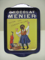 PLAT Vide-poche Publicitaire En Tôle CHOCOLAT MENIER - Chocolate