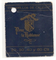 POUR LA NOBLESSE CIGARETTES - Propagande C/1930´c - Billet Garde-robe Plus Célèbre BUENOS AIRES TABARIS CABARET - Xrare! - Autres & Non Classés