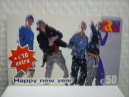 Happy New Year Pay & Go 50 Euro Used  Rare - [2] Prepaid & Refill Cards