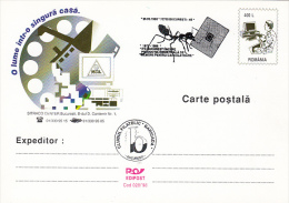 4651- COMPUTERS, INTERNET, POSTCARD STATIONERY, 1998, ROMANIA - Computers