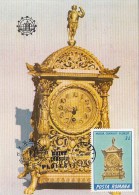 4657- PLOIESTI CLOCK MUSEUM, GERMAN 19TH CENTURY MONUMENTAL CLOCK, CARTES MAXIMUM, 1990, ROMANIA - Relojería