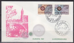 = Enveloppe 1er Jour Europa Luxembourg N°700 & 701  Le 2.5.1967 - 1967