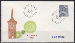 = Enveloppe 1er Jour Europa Suisse N°783 Le 13.3.1967 (Helvetia) - 1967