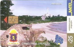 Nº 267 TARJETA DE URUGUAY DE ATLANTIDA DE CANELONES - Uruguay