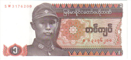 BILLETE DE MYANMAR  1 KYAT = 2000 = BIRMANIA. S/C . - Myanmar