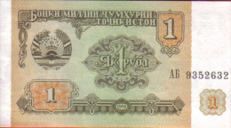 Billete De 1 Rublo Tayikistán 1994 - Tayikistán