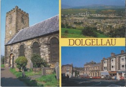 GB.- Dolgellau. Gwynedd. St. Mary's Church. Dolgellau. The Square. Kerk. 2 Scans - Merionethshire