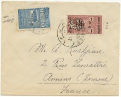 N°306+fiscal Sur Lettre De Damas ) Pour Amiens (France) - Lettres & Documents