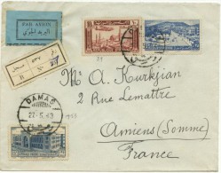 Lettre  De Damas Du 27/5/53  Pour Amiens (France) - Lettres & Documents