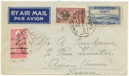 N°310+306 Sur Lettre  De Damas Du 13/5/47 Pour Amiens (France) - Cartas & Documentos