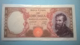 Repubblica Italiana 10.000 DIECIMILA LIRE MICHELANGELO 1966 BB+ - 10000 Lire