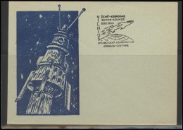 RUSSIA USSR Private Envelope LITHUANIA VILNIUS VNO-klub-024 Space Exploration Satellite - Local & Private