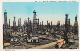 Ölfelder In LONG BEACH (California) - Oil Fields At Signal Hill, Huddleston Photo, Karte Um 1930 - Long Beach