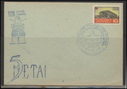RUSSIA USSR Private Envelope LITHUANIA VILNIUS VNO-klub-032 Philatelic Exhibition Space Exploration Satellite - Locales & Privados