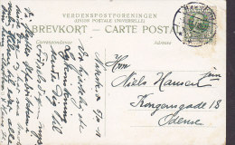 Denmark PPC Juelskov (Fyn) Eneret No. 167 NAKSKOV 1911 Card Karte To ODENSE (2 Scans) - Lettres & Documents