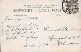 Denmark PPC Ødemarkgaard (Sjælland) Eneret No. 128 KJØBENHAVN C. (Not Common Cds.) 1911 Card Karte (2 Scans) - Storia Postale
