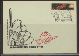 RUSSIA USSR Private Envelope LITHUANIA VILNIUS VNO-klub-051 Space Exploration Satellite - Locales & Privées