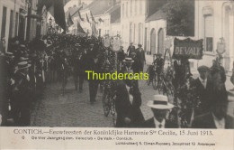 CPA CONTICH EEUWFEESTEN DER KONINKLIJKE HARMONIE SAINTE CECILIA 15 JUNI 1913  CLIMAN RUYSSERS ANVERS - Kontich