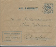 SUEDE LETTRE MILITAIRE 1940 - Other & Unclassified