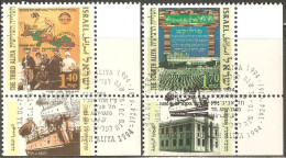 Israel 1994 Mi# 1307-1308 Used - With Tabs - Immigration To Israel - Used Stamps (with Tabs)