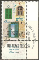 Israel 1994 Mi# 1309 Used - With Tab - Peace Between Arabs And Israelis - Used Stamps (with Tabs)