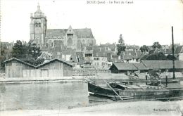 N°40304 -cpa Dole -le Port Du Canal- - Péniches