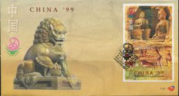 PA1122 South Africa 1999 China Postal Longmen Grottoes Murals First-day Cover MNH - Perforés
