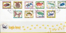 PA1145 Singapore 1998 Animals Insects Lizard First-day Cover 10v MNH - Sin Clasificación