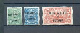 Wallis  130 - YT 40 à 42 * - CC - Unused Stamps