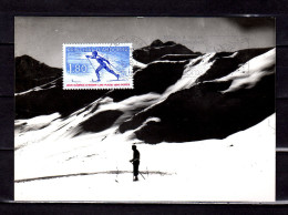 1980 : Carte Maximum Avec Flamme " J.O. D´HIVER A LAKE PLACID " N° YT 283 . Parfait état. CM - Maximum Cards