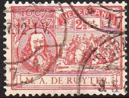 1907 De Ruyterzegel 2½ Cent Steenrood NVPH 89 - Oblitérés