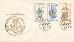 Czechoslovakia / First Day Cover (1965/06 B), Praha (a): Olympic Games - Helsinki 1952 (Emil Zatopek) - Estate 1952: Helsinki