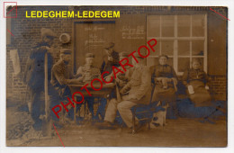 LEDEGEM-Quartier Allemand-Civils-Mme DORL-GROß-Animation-CARTE PHOTO Allemande-Guerre 14-18-1WK-BELGIEN-Flander N- - Ledegem