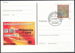 Germany 1999, Illustrated Postal Stationery "Philatelic Exhibition In Koln" W./ Postmark "Frankfurt", Ref.bbzg - Bildpostkarten - Gebraucht