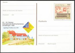 Germany 1999, Illustrated Postal Stationery "Philatelic Exhibition In Sindelfigen", Ref.bbzg - Illustrated Postcards - Mint