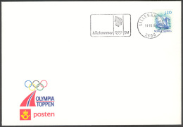 NORWAY - «Lillehammer Winter OL 1994» Official Cacheted Cover With Lillehammer OL-slogan, Oct.1991 - Inverno1994: Lillehammer