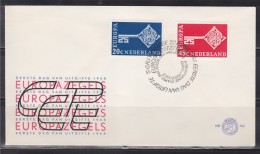 = Enveloppe 1er Jour Europa Pays Bas N°871 & 872 Le 29.4.1968 (Nederland) - 1968