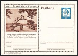 Germany 1964, Illustrated Postal Stationery "Wiesbaden" Ref.bbzg - Cartes Postales Illustrées - Neuves