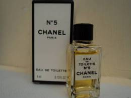 CHANEL " N°5 " MINI EDT 4 ML MINI QUI SE RAREFIE LIRE !!! - Miniaturas Mujer (en Caja)