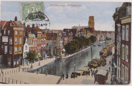 Carte Ancienne,ROTTERDAM,EN 1920,zuid Holland,pays Bas,commerce,port,péniche - Rotterdam