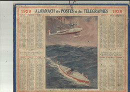 Calendrier Des Postes De 1929 - Tamaño Grande : 1921-40