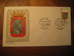 El Aaiun 1965 Escudo Coat Of Arms Arm Fdc Cover SAHARA Spain Colonies Area España Marruecos Morocco - Spanische Sahara