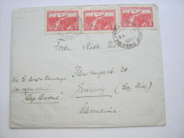 1932,  Lettre A Alemania - Brieven En Documenten