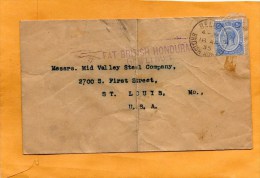 British Honduras 1935 Cover Mailed To USA - British Honduras (...-1970)