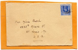 Leeward Islands Old Cover Mailed To USA - Leeward  Islands